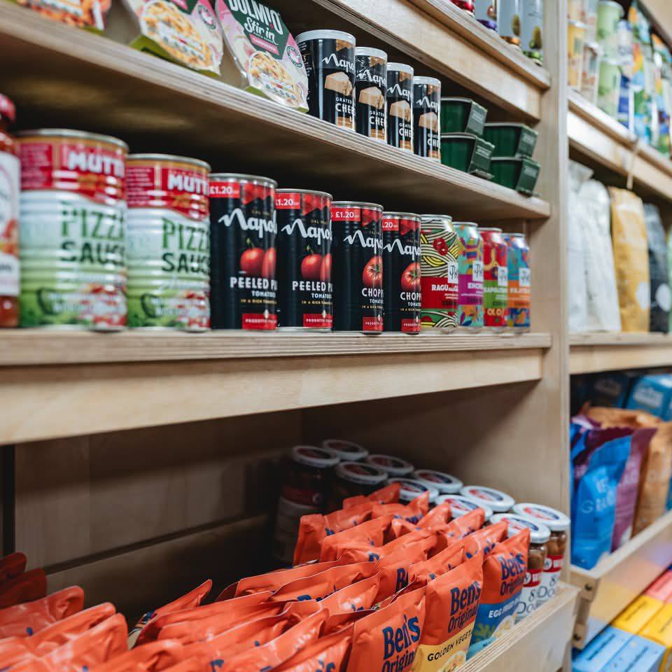 Pantry staples shelf